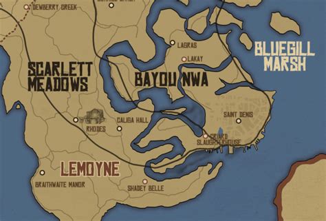 Interactive Red Dead Redemption 2 Map .